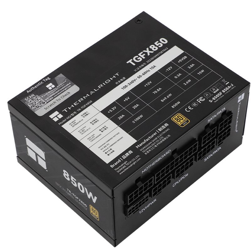 Thermalright TR-TGFX850 SFX ゴー - Sfx Modular Power Supply 850W Gold のレビューと価格