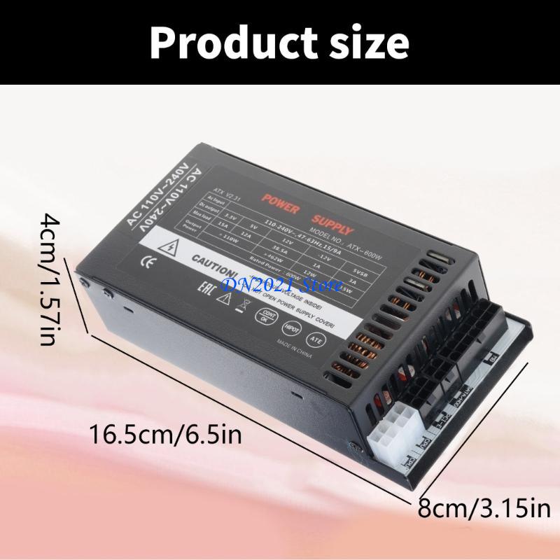 f3ke静かな冷却ファン600WフレックスATXS電源高パフ - Flex Atx Power Supply 600W 1U のレビューと価格